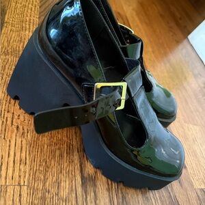 Steve Madden Black Platform Mary Jane Shoes